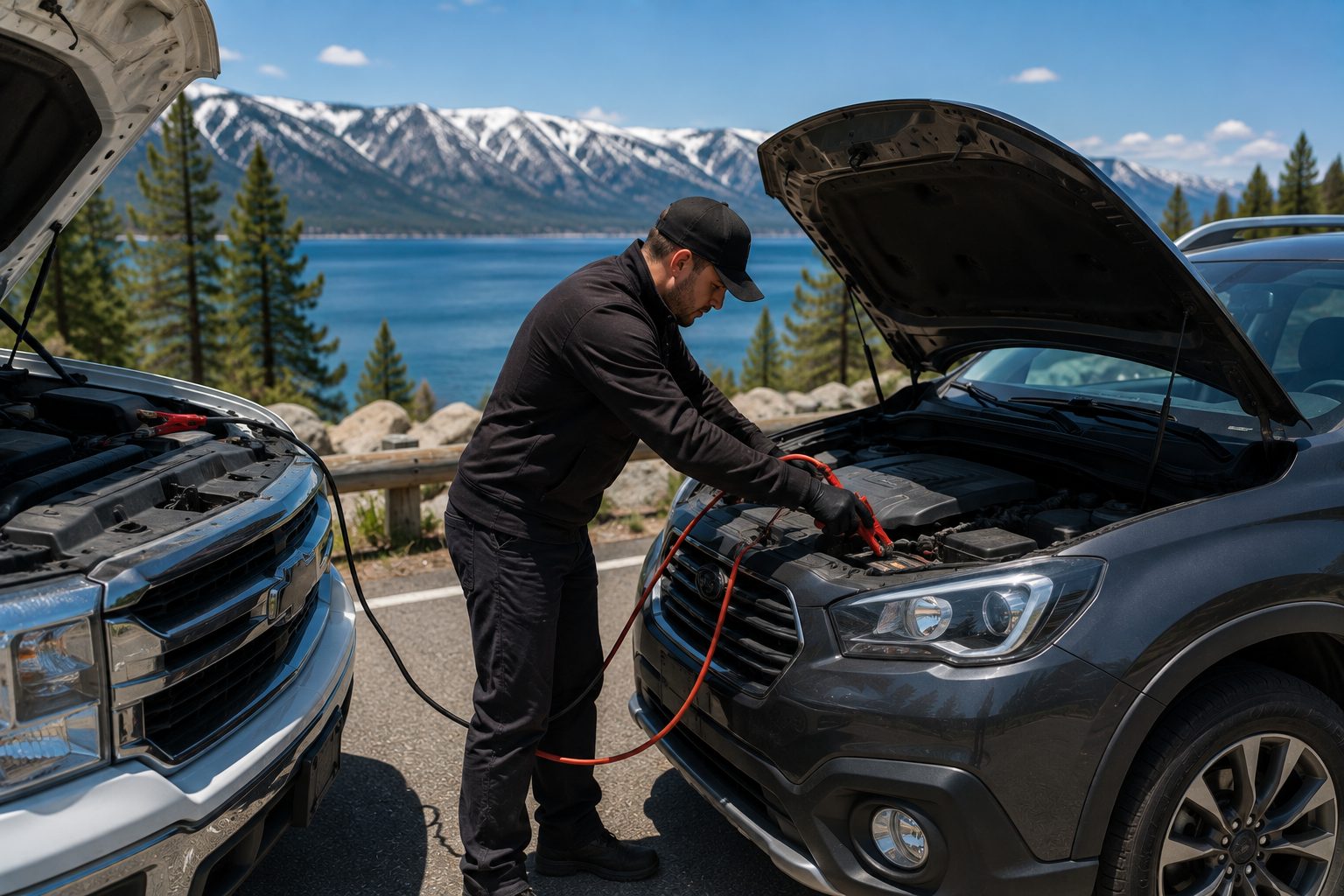 Jump Start Service at Lake Tahoe &mdash; Tahoe Basin Towing